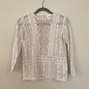 Delicate Lace Sezane Blouse